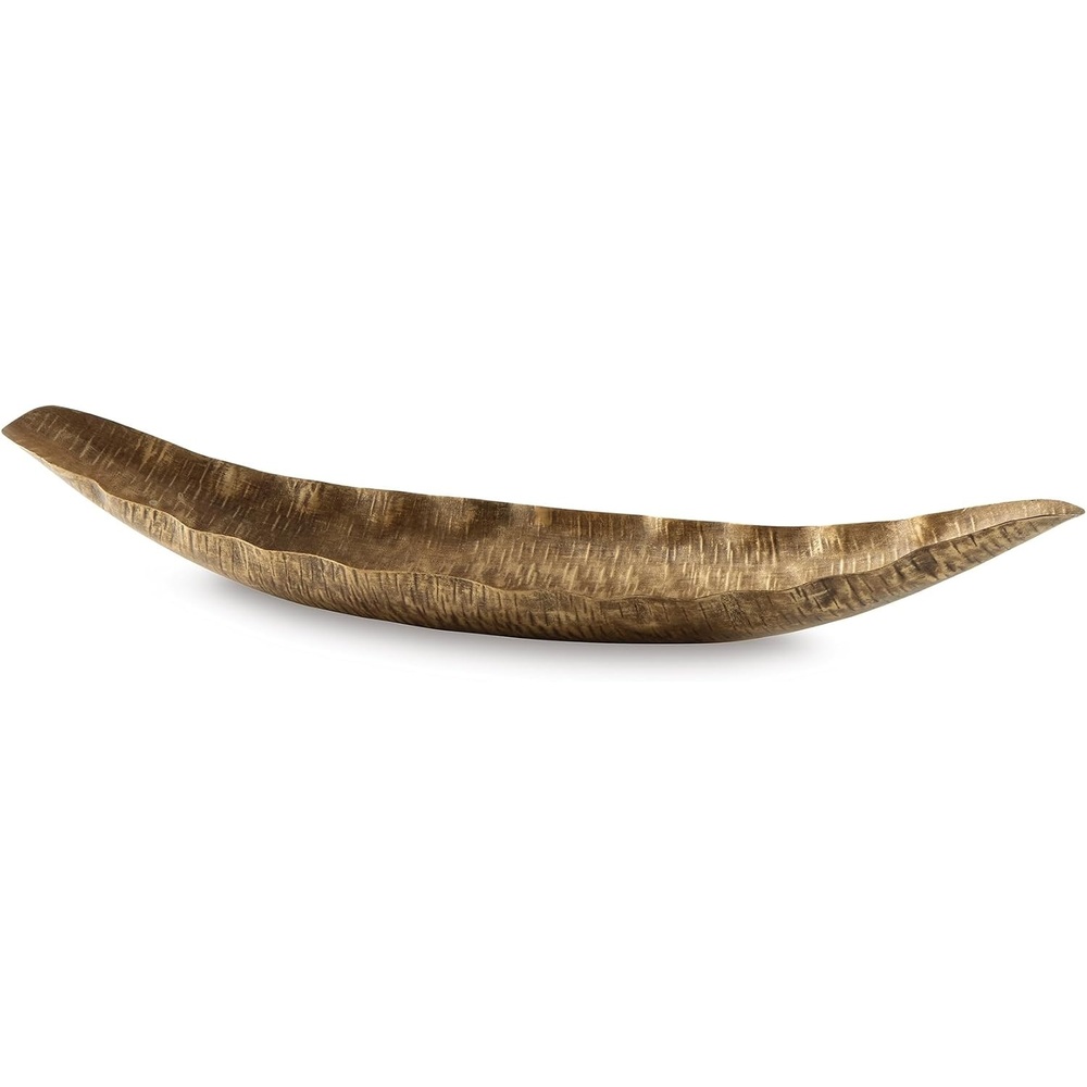 image:imageSignature Design by Ashley Wystenburg Casual Metal Tray with Wave Design Gold