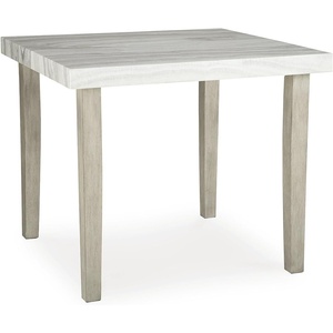 Signature Design by Ashley Grallegen Contemporary Counter Height Dining Table, Gray & Beige