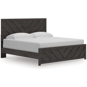 Signature Design by Ashley Prendonea Casual King Panel Bed, Foundation or Box Spring Needed, Gray(King (U.S. Standard))