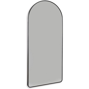 Signature Design by Ashley Sethall Arched Floor Mirror, Vertical Hanging, Metal Frame and Glass, for Bedroom, Entryway and Dressing Rooms, Black, 30” x 68”