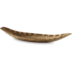 Signature Design by Ashley Wystenburg Casual Metal Tray with Wave Design, Gold