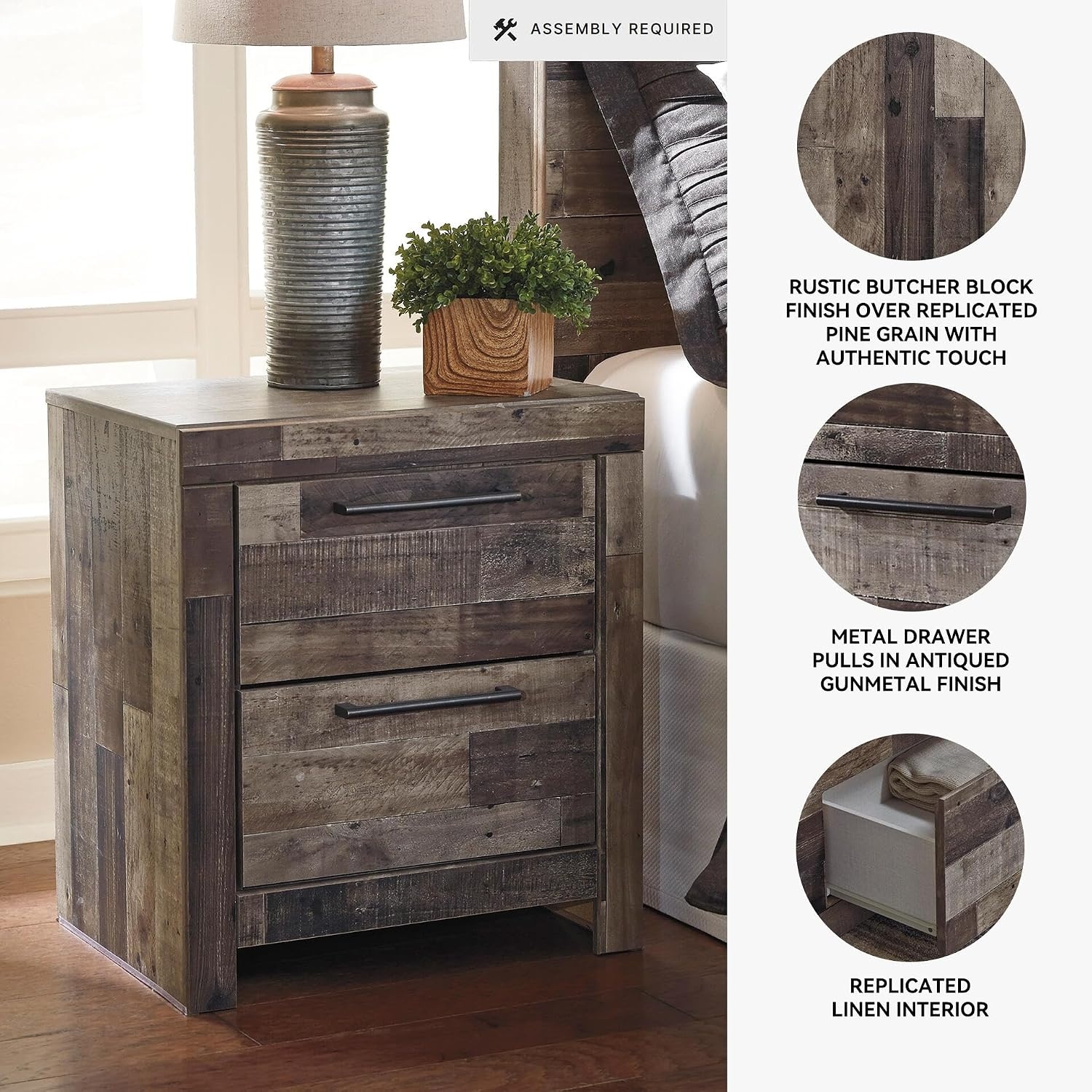 image:imageSignature Design by Ashley Derekson Nightstand Multi Gray