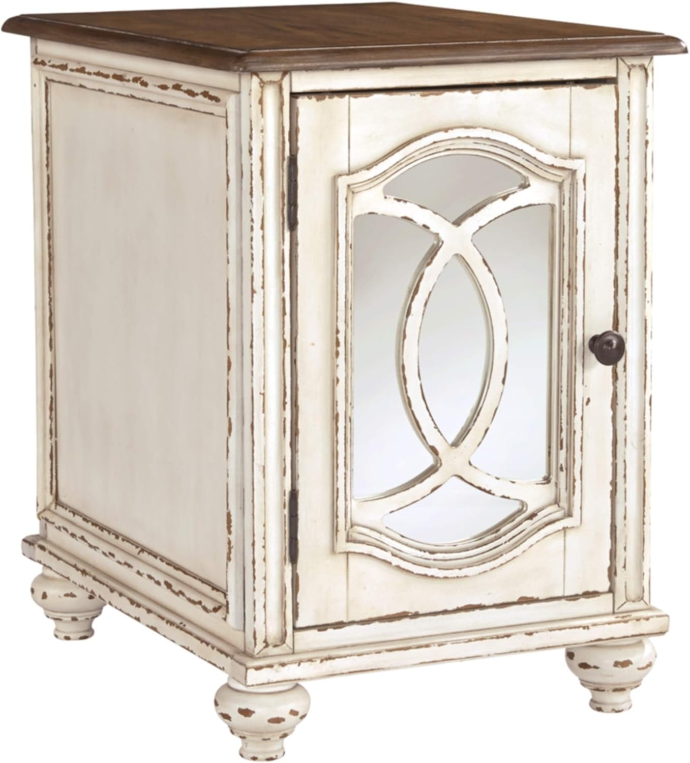 image:imageSignature Ashley Realyn Farmhouse TV Stand and Chair Side End Table