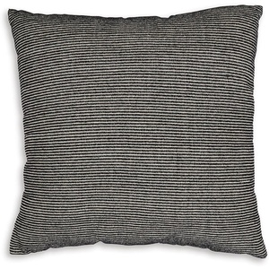 Signature Design by Ashley Edelmont Classic Square Cotton Accent Pillow, 20 x 20 Inches, Machine Washable, Black & Beige