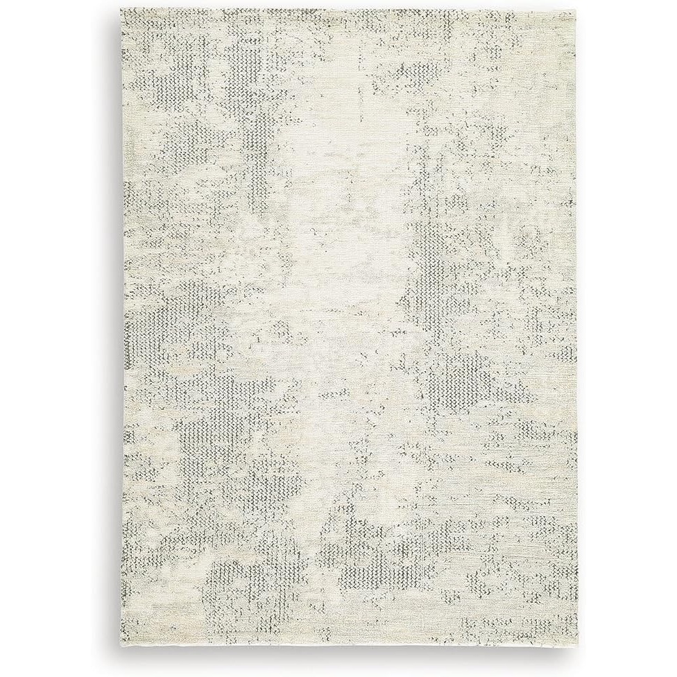 image:imageSignature Design by Ashley Raif Modern 5 x 7 Medium Rug with Abstract Pattern White amp Light Gray