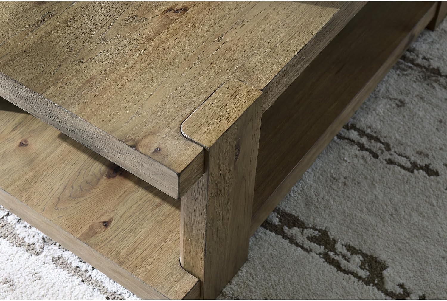 image:imageSignature Design by Ashley Flangren Casual Coffee Table with Storage Light Brown