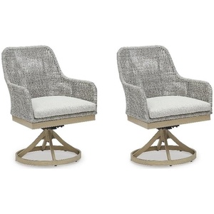 Signature Design by Ashley Hemlock Mica Outdoor Swivel Dining Chair (Set of 2)