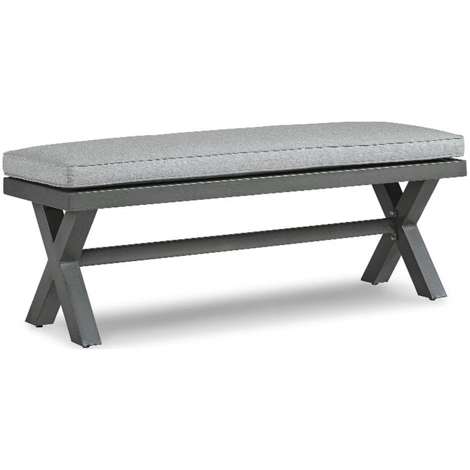 image:imageSignature Design by Ashley Inlet Nettle Outdoor Bench with Cushion