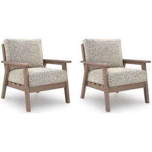 Signature Design by Ashley Larkspur Ravine Outdoor Lounge Chair (Set of 2)
