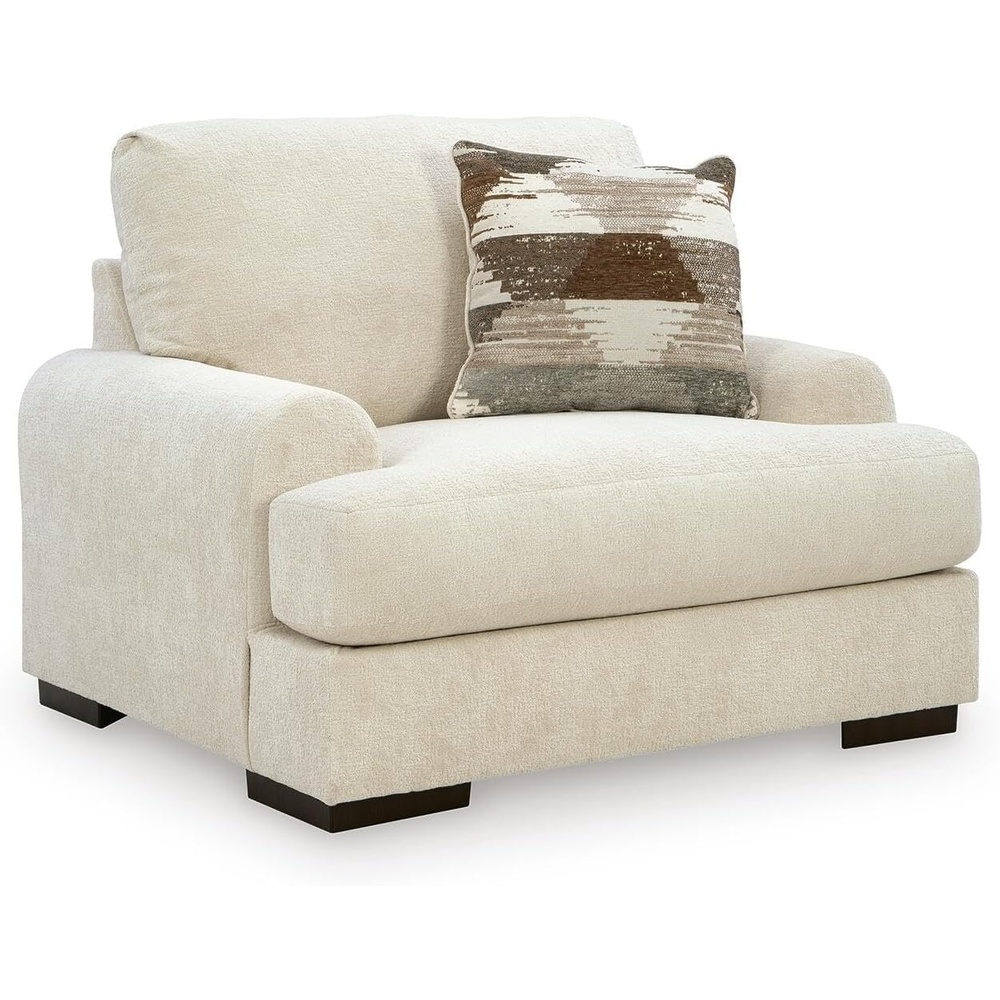 image:imageSignature Design by Ashley Meadowleaf 3Seater Sofa Pecan 100 polyester upholstery Reversible foam cushions Antisag platform foundation Zero assembly required Living room useSand