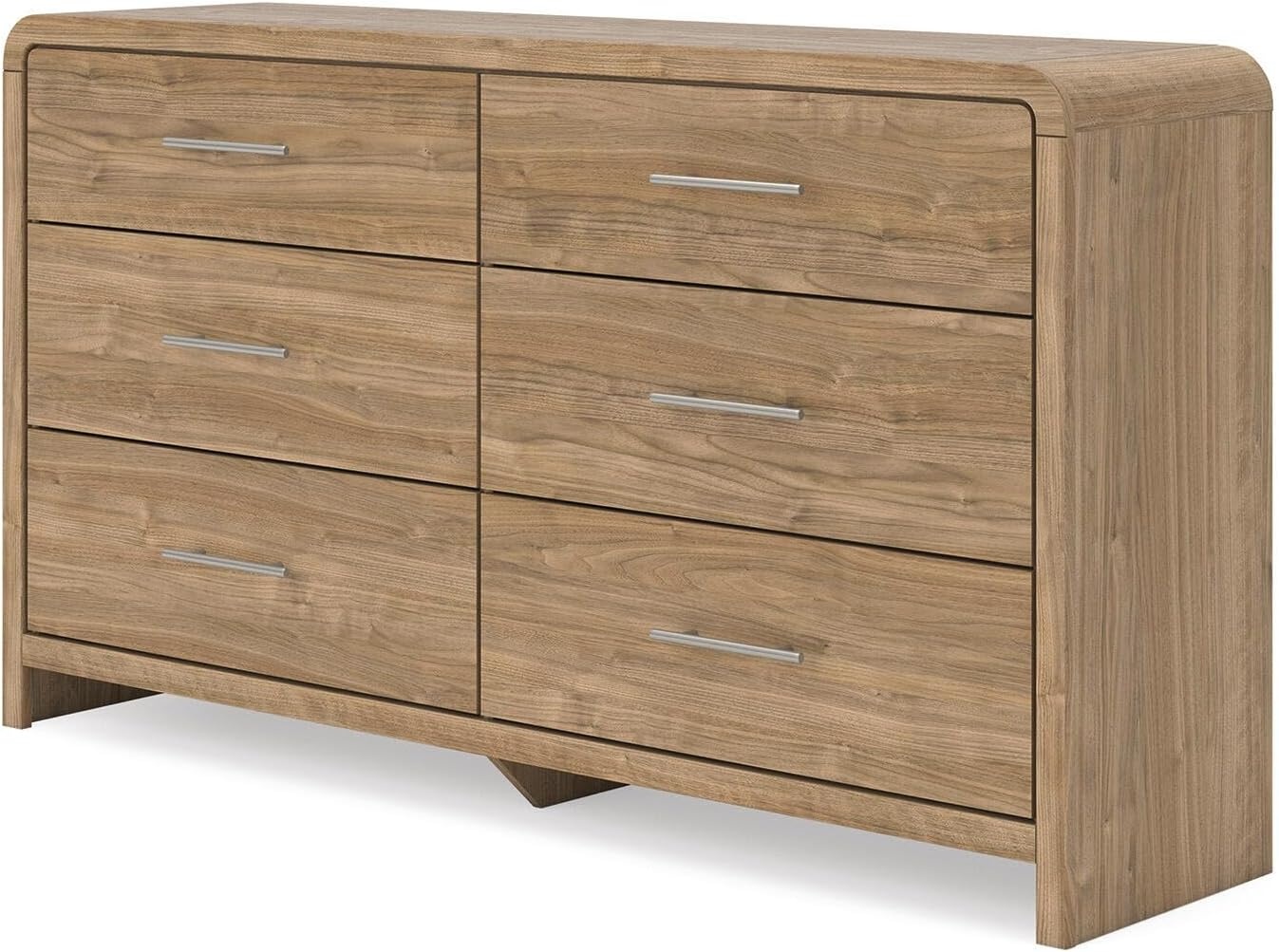 image:imageSignature Design by Ashley Dayella 6Drawer Dresser Warm Brown 62 in wide double profile Engineered wood MDFparticleboardplywood and decorative laminate Contemporary bedroom style