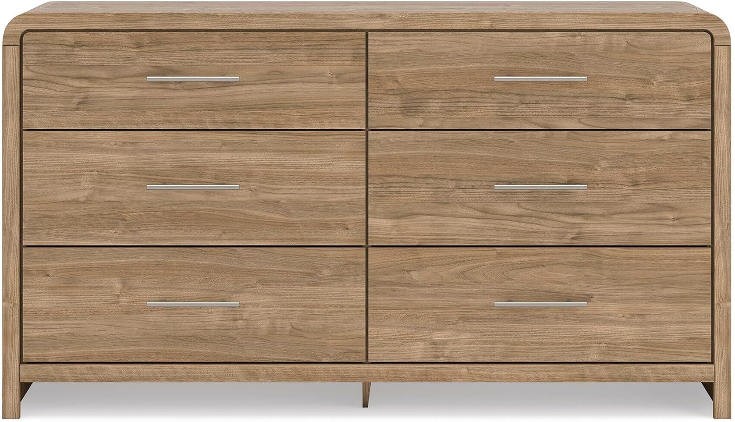 image:imageSignature Design by Ashley Dayella 6Drawer Dresser Warm Brown 62 in wide double profile Engineered wood MDFparticleboardplywood and decorative laminate Contemporary bedroom style