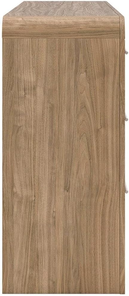 image:imageSignature Design by Ashley Dayella 6Drawer Dresser Warm Brown 62 in wide double profile Engineered wood MDFparticleboardplywood and decorative laminate Contemporary bedroom style