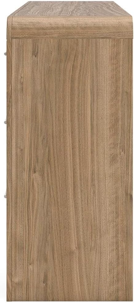 image:imageSignature Design by Ashley Dayella 6Drawer Dresser Warm Brown 62 in wide double profile Engineered wood MDFparticleboardplywood and decorative laminate Contemporary bedroom style