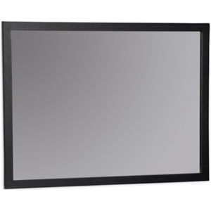 Signature Design by Ashley Cielden Casual Framed Bedroom Mirror for Wall and Dresser Mount, Wood, 38.86″ W x 1.3″ D x 27.68″ H, Light Brown(Black)