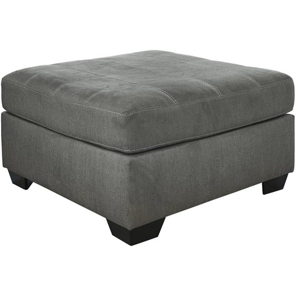image:imageSignature Design by Ashley Laylabrook Contemporary Tufted Oversized Accent Ottoman with Foam Cushion Light BrownSlate