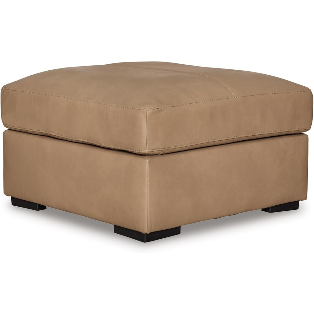 image:imageSignature Design by Ashley Laylabrook Contemporary Tufted Oversized Accent Ottoman with Foam Cushion Light BrownToffee