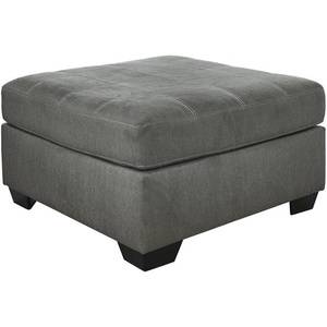 Signature Design by Ashley Laylabrook Contemporary Tufted Oversized Accent Ottoman with Foam Cushion, Light Brown(Slate)