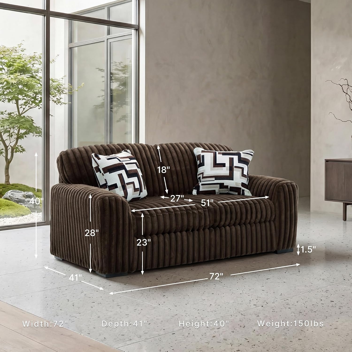 image:imageSignature Design by Ashley MidnightMadness Oversized Ottoman GunmetalBrown
