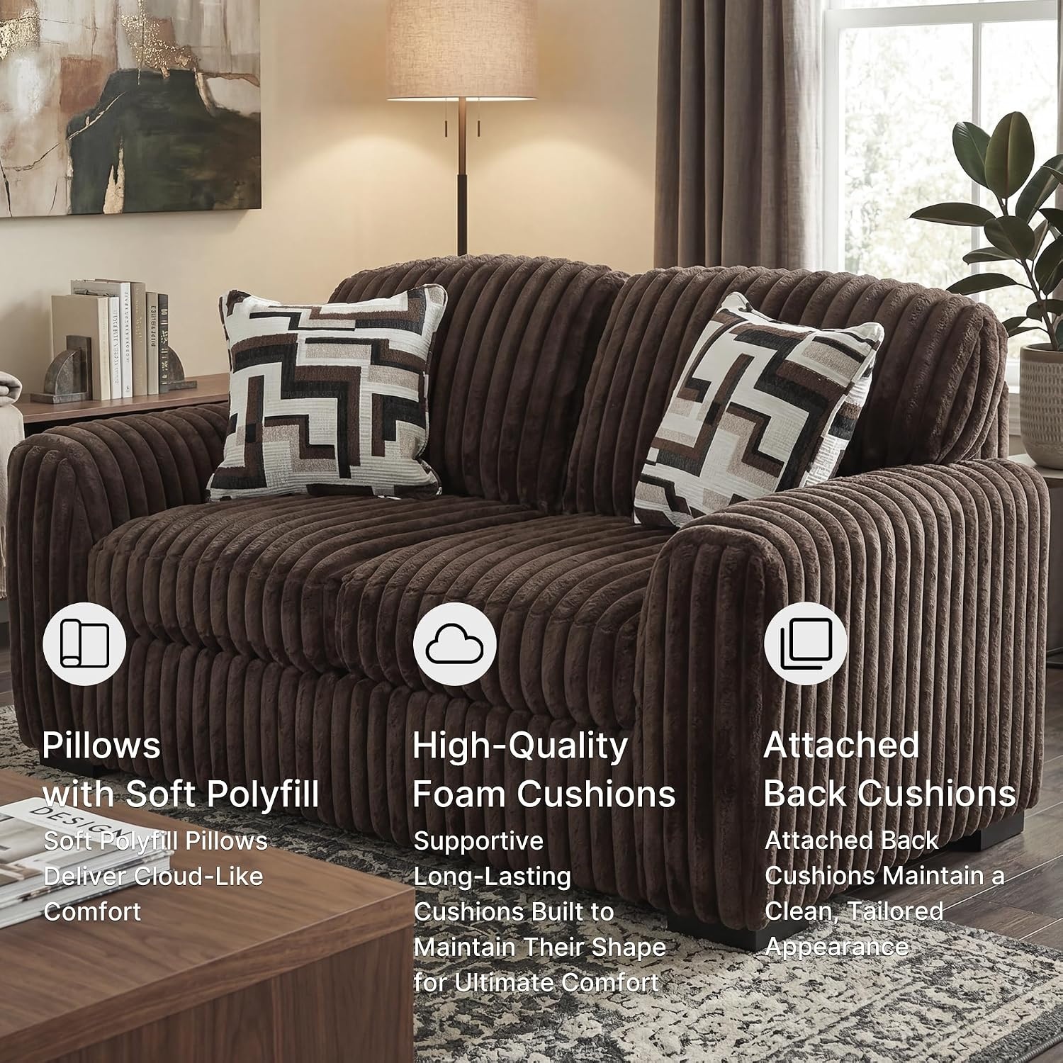 image:imageSignature Design by Ashley MidnightMadness Oversized Ottoman GunmetalBrown