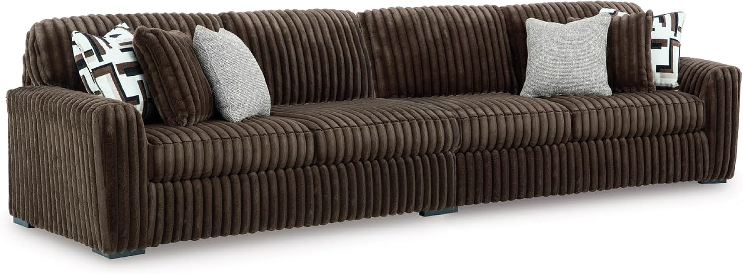 image:imageSignature Design by Ashley MidnightMadness Oversized Ottoman GunmetalBrown