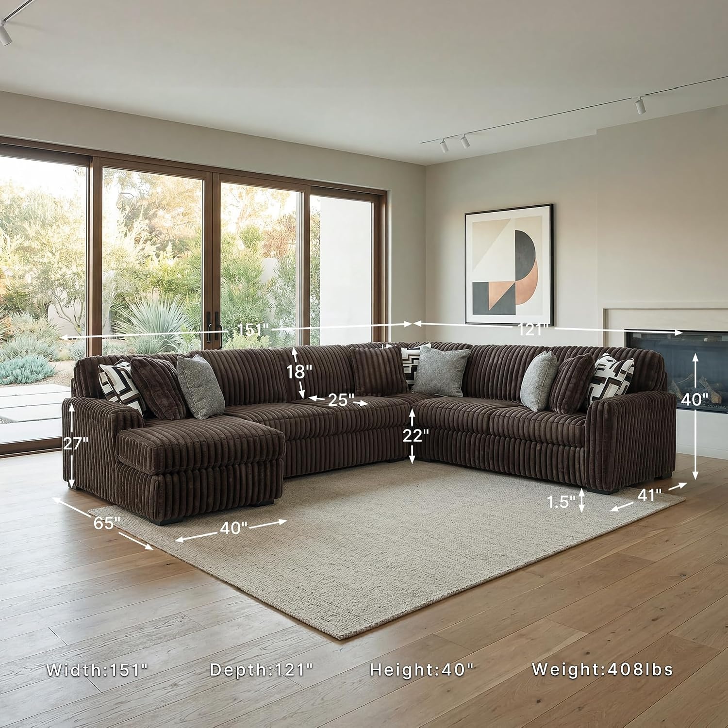 image:imageSignature Design by Ashley MidnightMadness Oversized Ottoman GunmetalBrown
