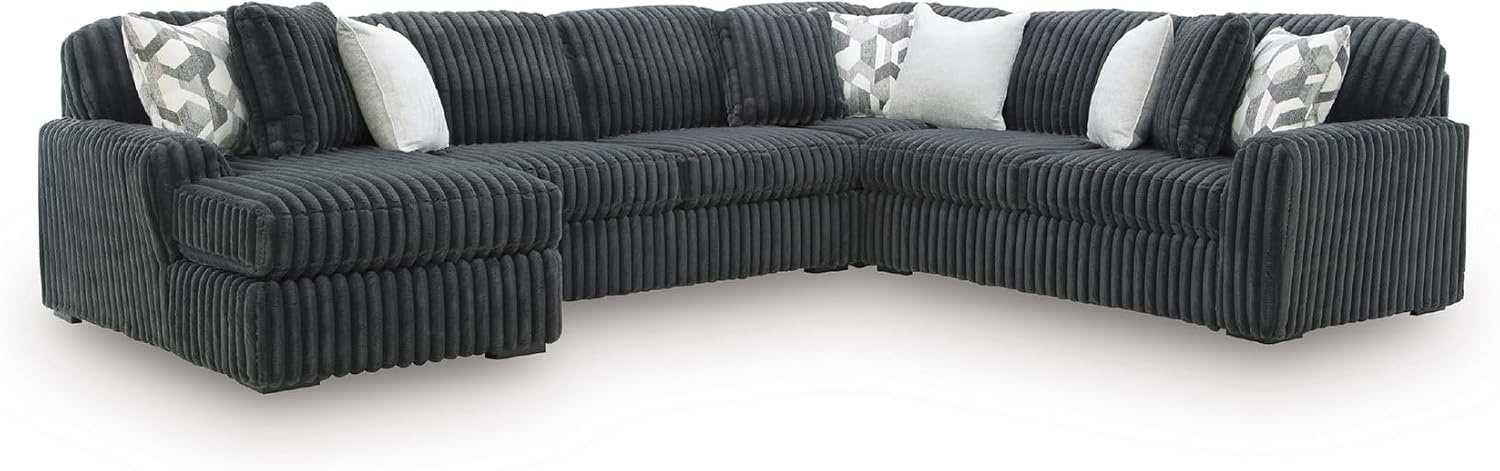 image:imageSignature Design by Ashley MidnightMadness Oversized Ottoman GunmetalGrey