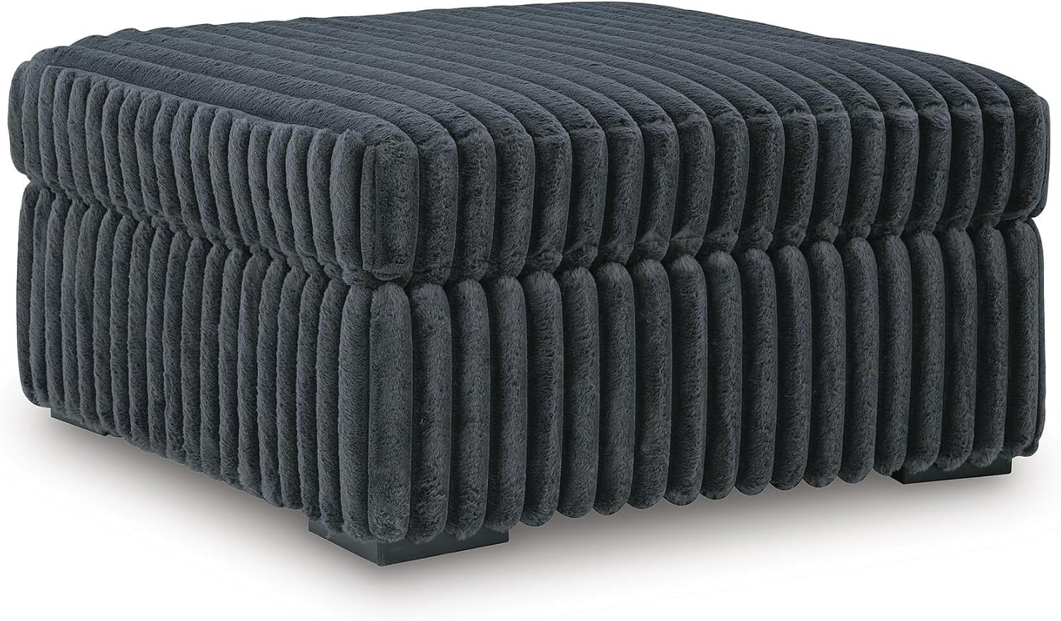 image:imageSignature Design by Ashley MidnightMadness Oversized Ottoman GunmetalGrey