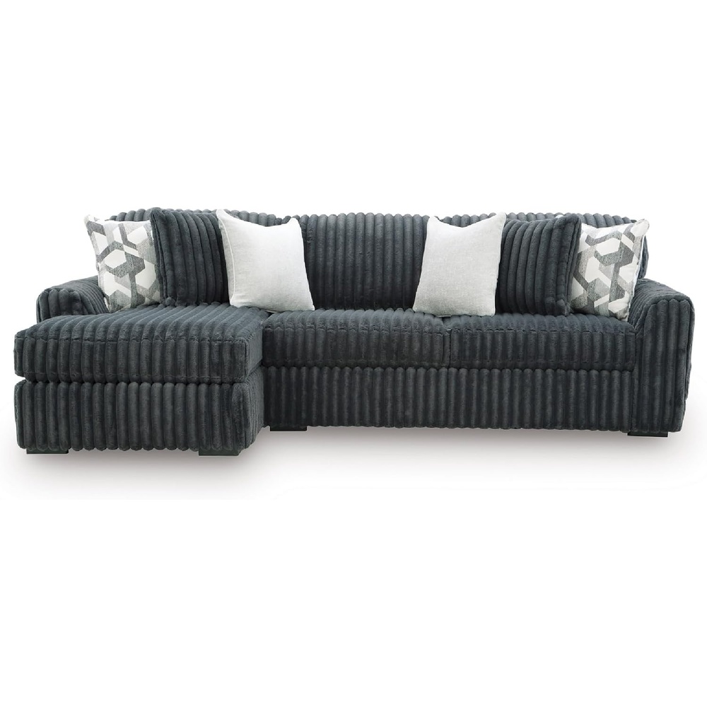 image:imageSignature Design by Ashley MidnightMadness Oversized Ottoman GunmetalGrey