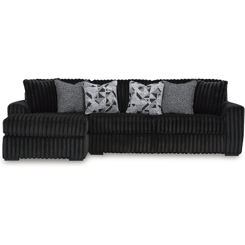 image:imageSignature Design by Ashley MidnightMadness Oversized Ottoman GunmetalOnyx