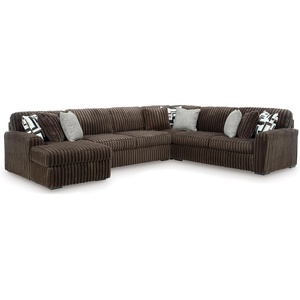 Signature Design by Ashley Midnight-Madness Oversized Ottoman, Gunmetal(Brown)