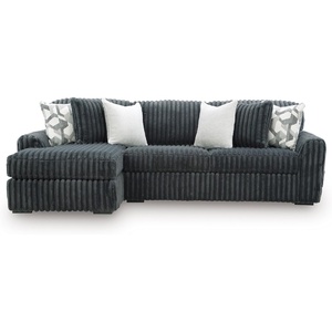 Signature Design by Ashley Midnight-Madness Oversized Ottoman, Gunmetal(Grey)