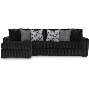 Signature Design by Ashley Midnight-Madness Oversized Ottoman, Gunmetal(Onyx)