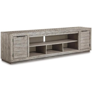 Signature Design by Ashley Tanswell 92″ TV Stand for TVs up to 105″ in Gray