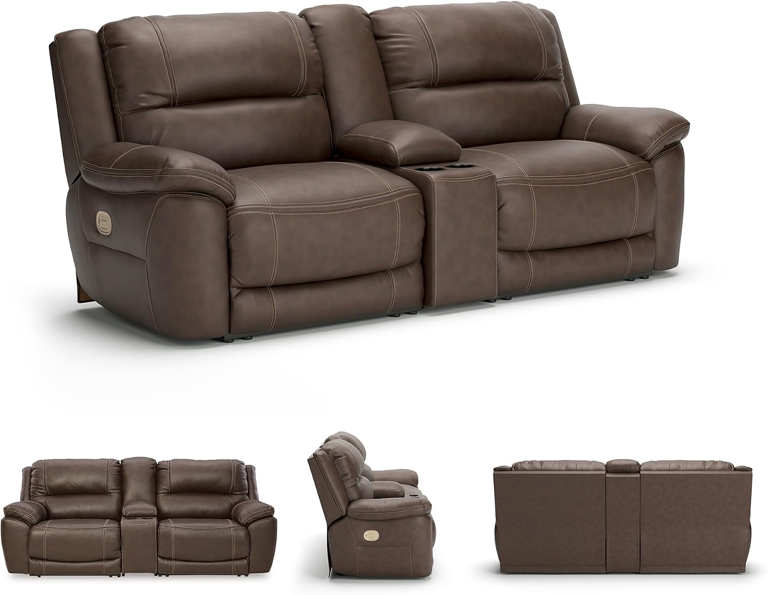 image:imageSignature Design by Ashley 5Piece Power Reclining Sectional ChocolateBrown