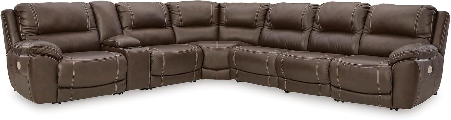 image:imageSignature Design by Ashley 5Piece Power Reclining Sectional ChocolateBrown