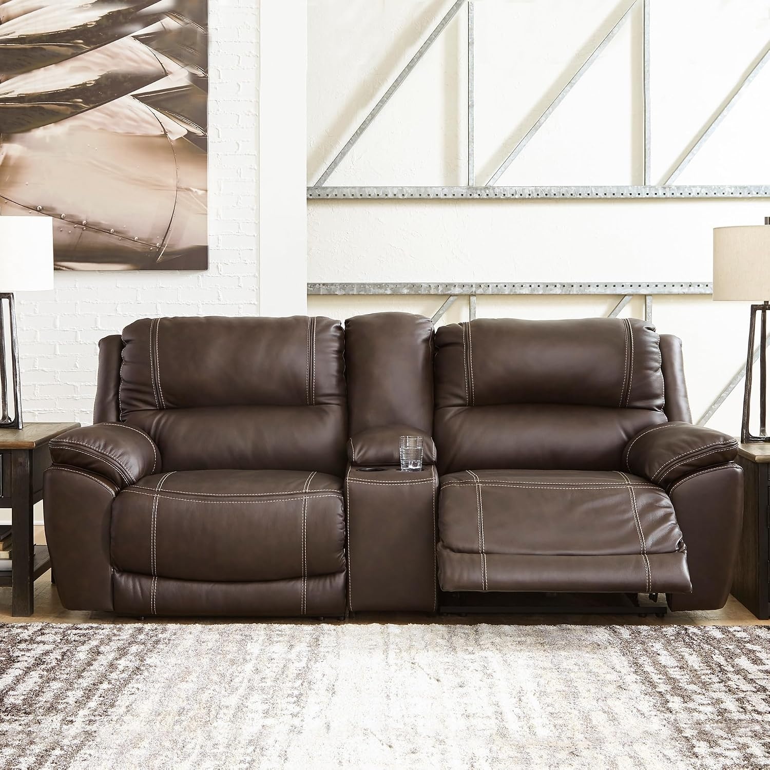 image:imageSignature Design by Ashley 5Piece Power Reclining Sectional ChocolateBrown