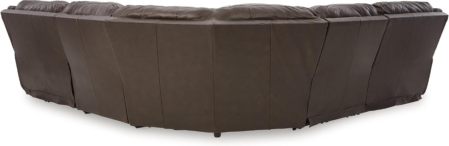 image:imageSignature Design by Ashley 5Piece Power Reclining Sectional ChocolateBrown