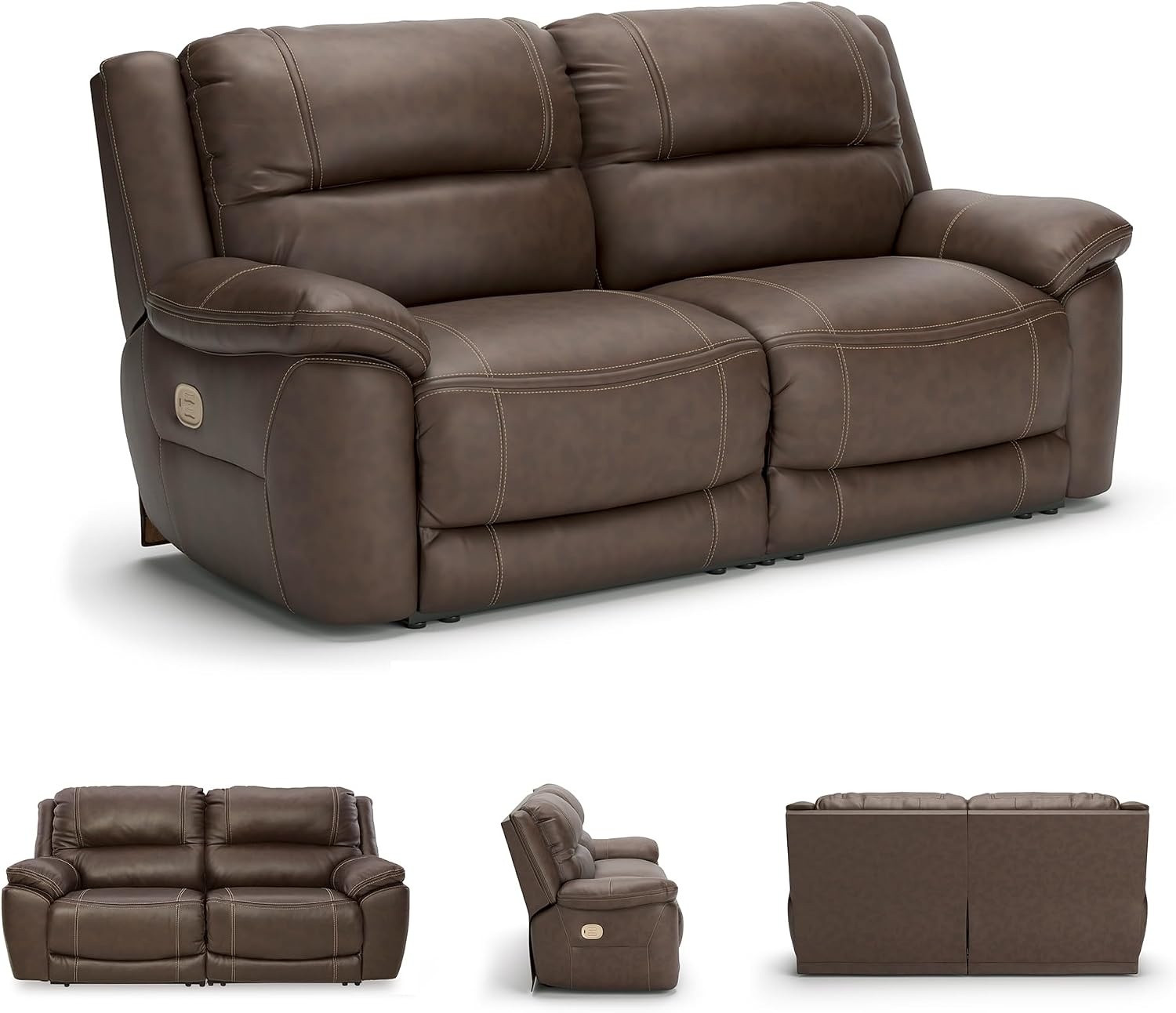 image:imageSignature Design by Ashley 5Piece Power Reclining Sectional ChocolateBrown