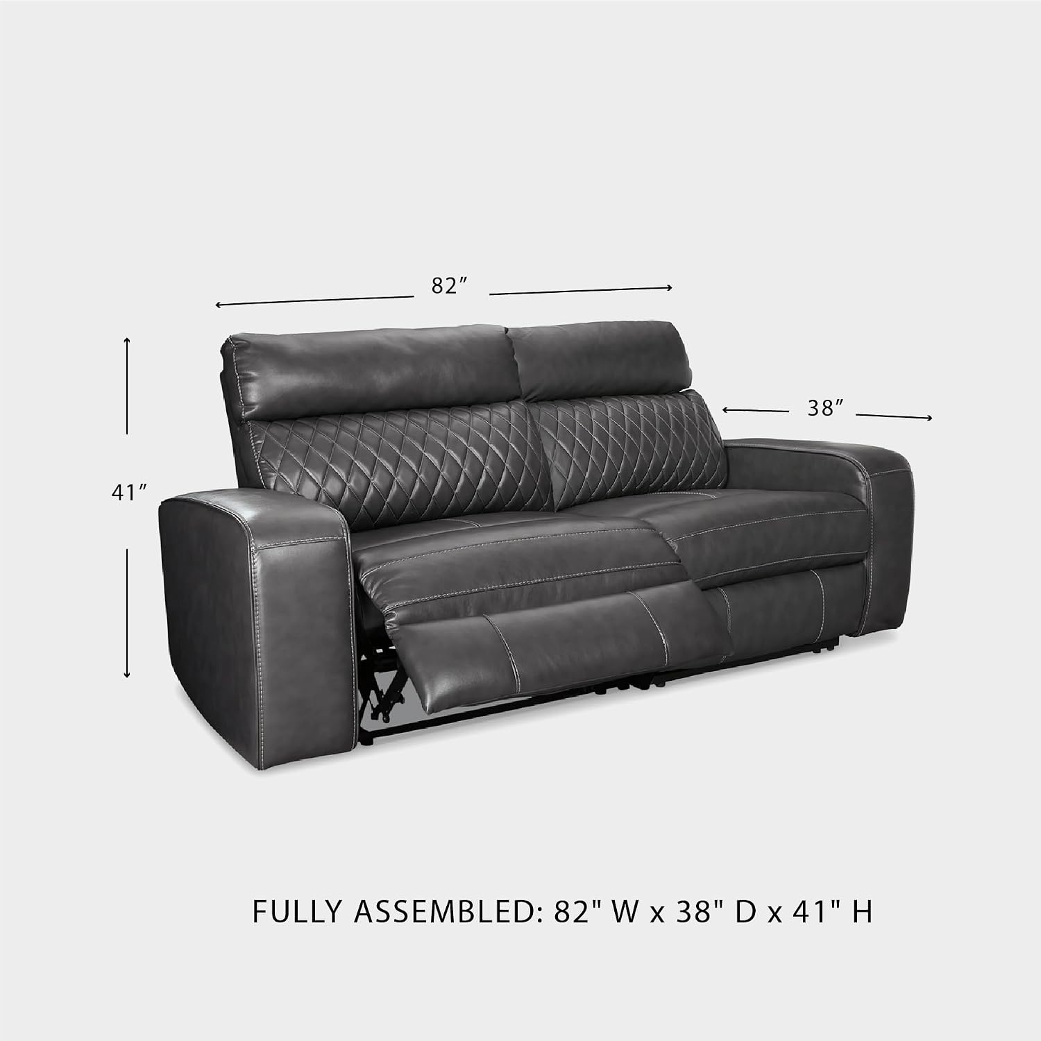 image:imageSignature Design by Ashley Samperstone 3Piece Power Reclining SectionalGrey