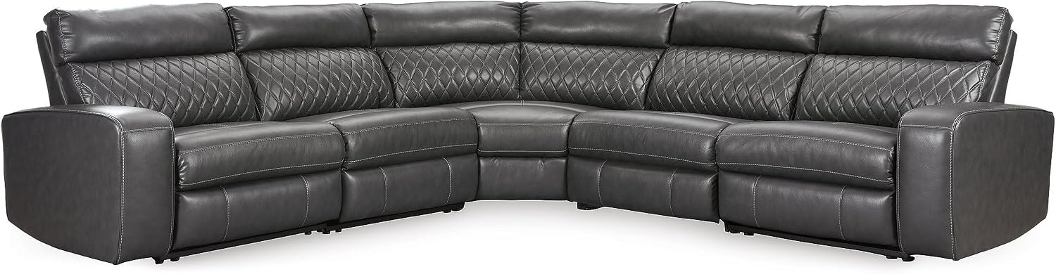 image:imageSignature Design by Ashley Samperstone 3Piece Power Reclining SectionalGrey