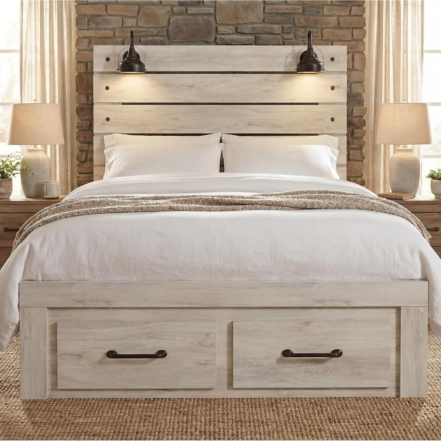 image:imageSignature Design by Ashley Drystan Full Bookcase Bed with DrawersQueen