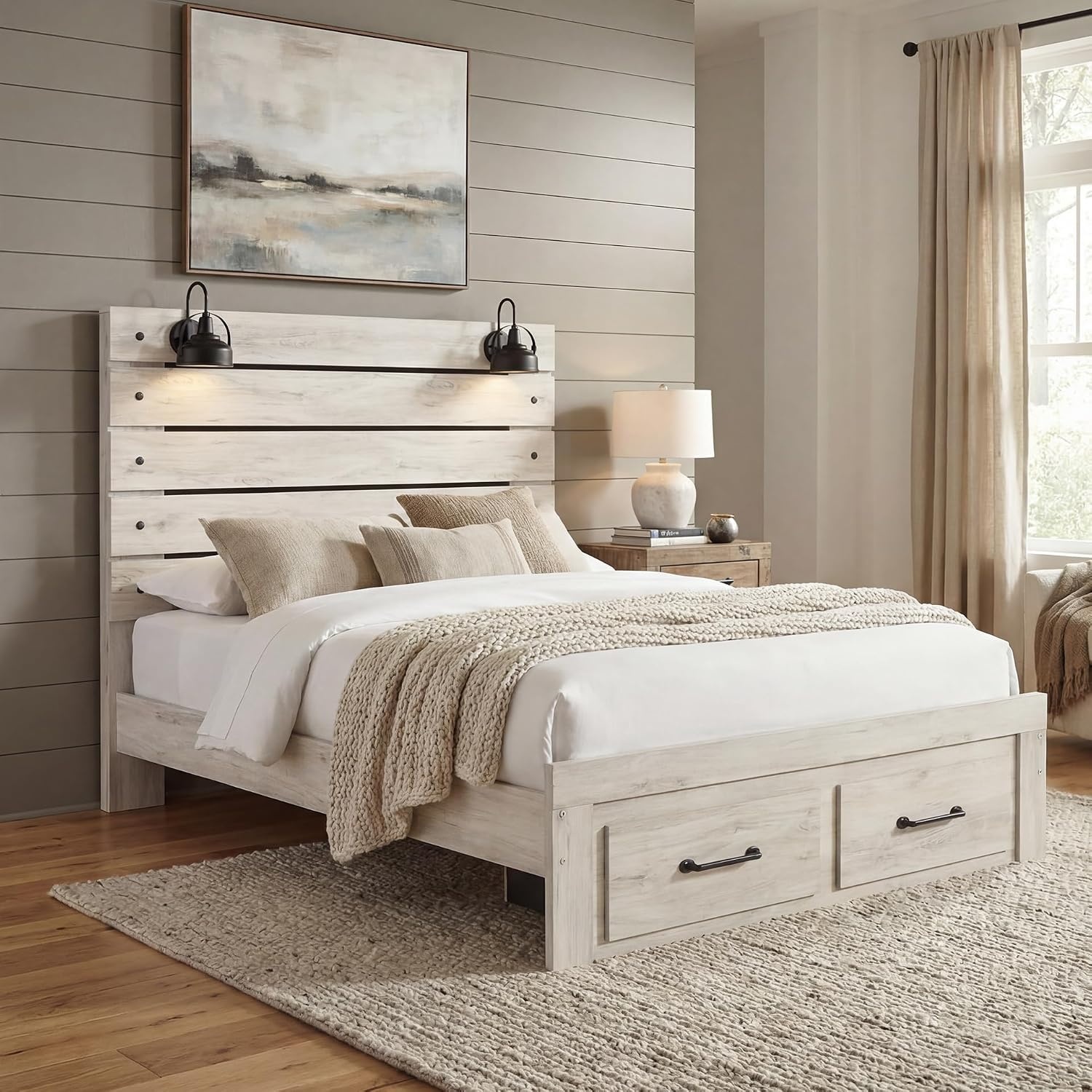 image:imageSignature Design by Ashley Drystan Full Bookcase Bed with DrawersQueen