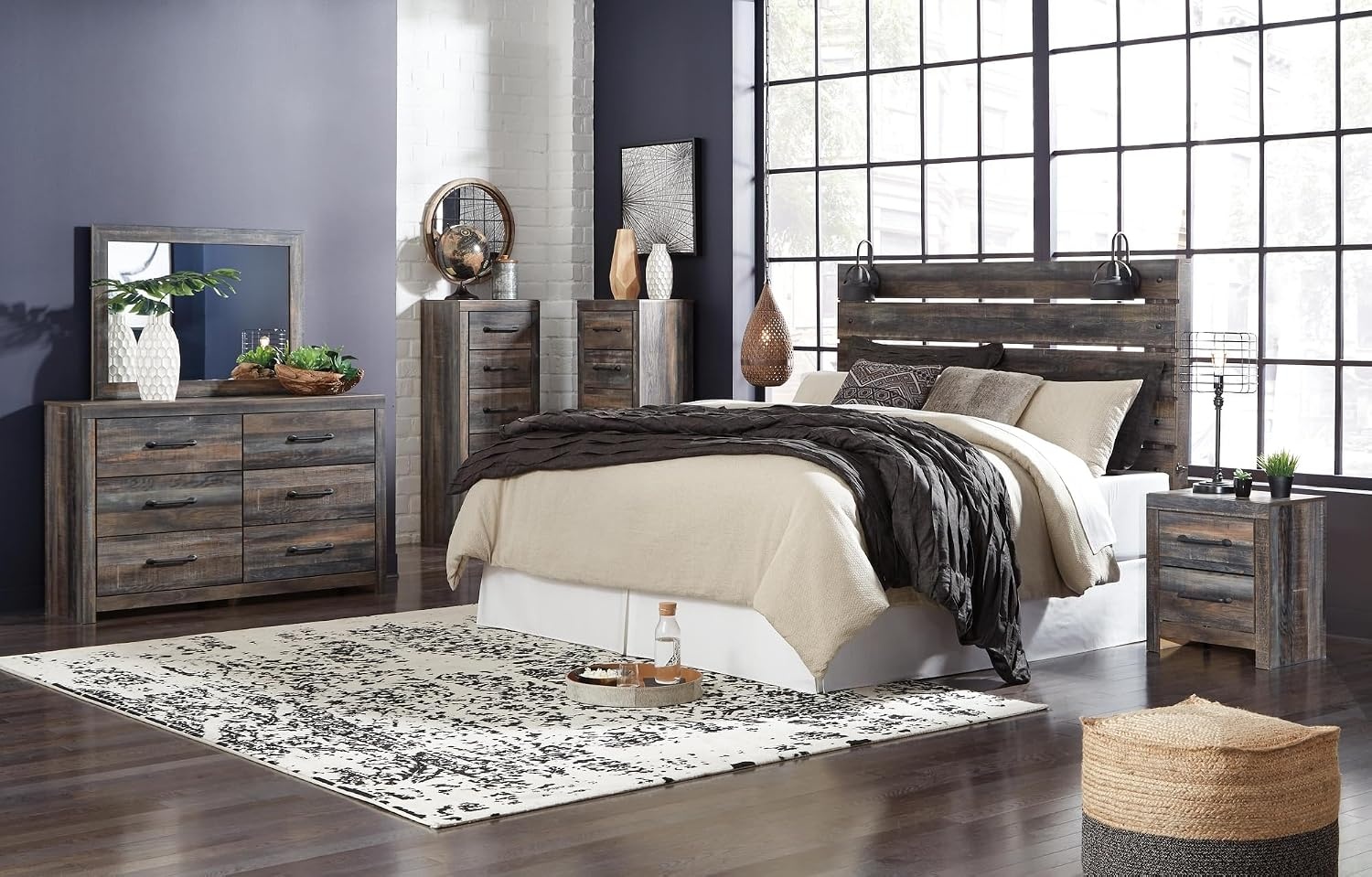 image:imageSignature Design by Ashley Drystan Full Bookcase Bed with DrawersQueen