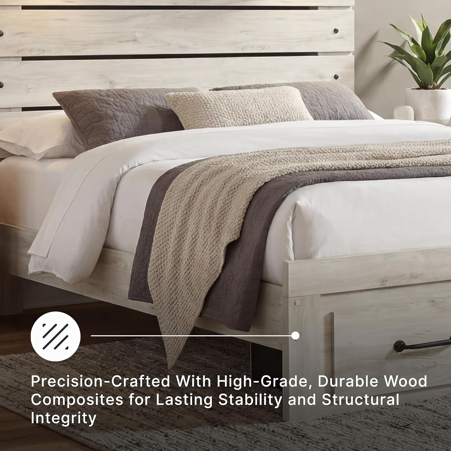 image:imageSignature Design by Ashley Drystan Full Bookcase Bed with DrawersQueen