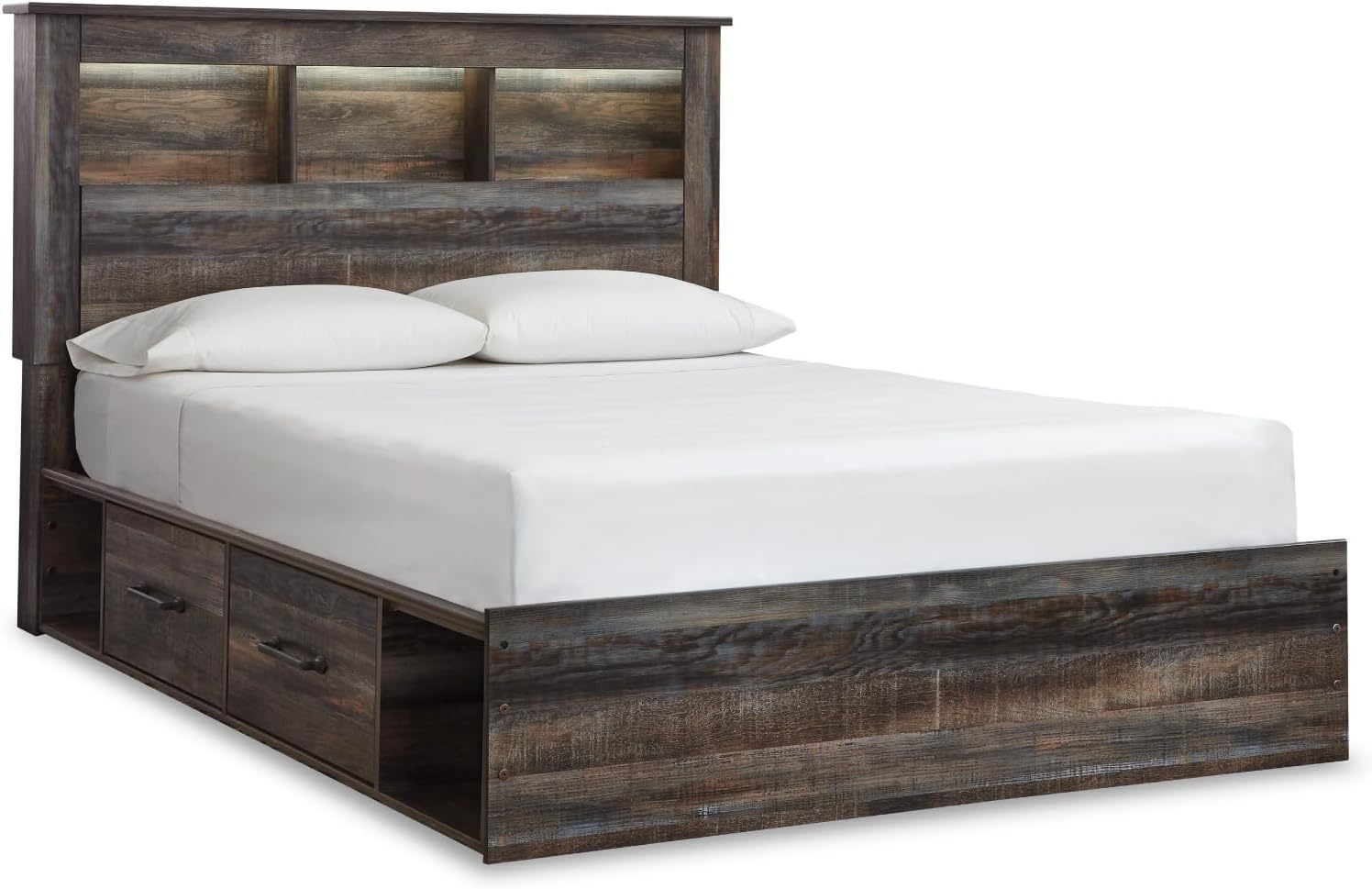 image:imageSignature Design by Ashley Drystan Full Bookcase Bed with DrawersQueen