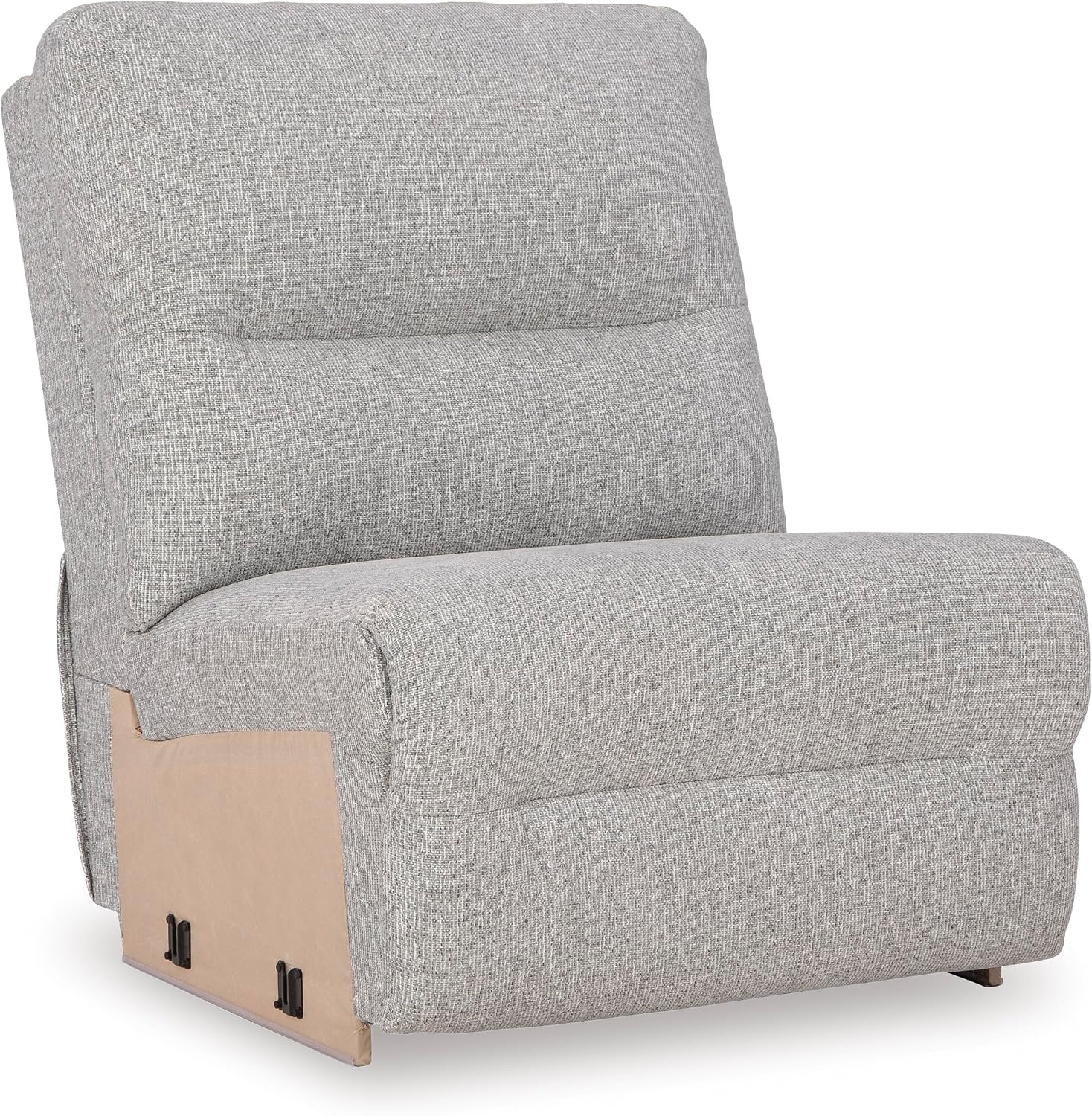 image:imageSignature Design by Ashley Acklen Place Stain Resistant Contemporary LeftArm Facing 3Piece Power Reclining Sectional Sofa with Chaise Adjustable Headrest USB PortsConsole and Cup Holders BluePewter