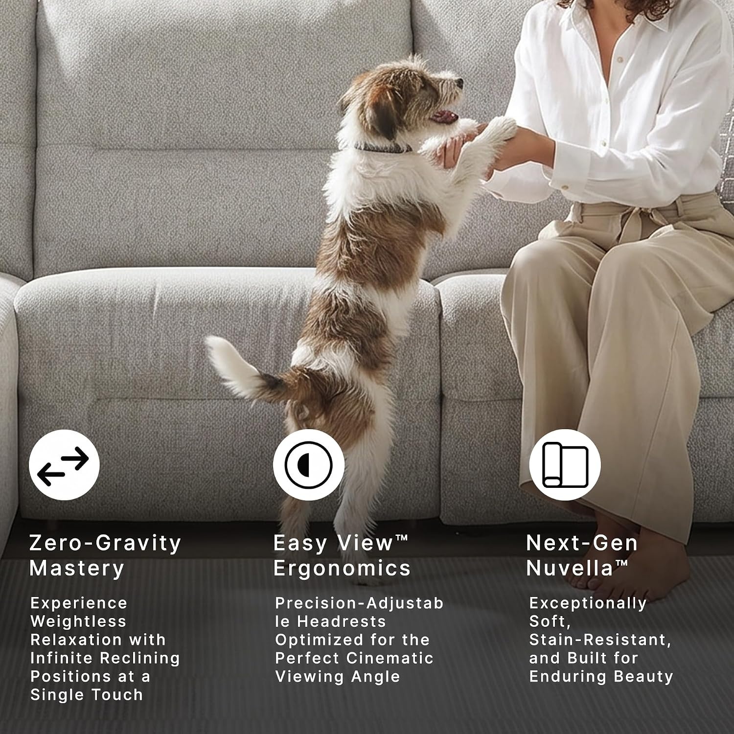 image:imageSignature Design by Ashley Acklen Place Stain Resistant Contemporary LeftArm Facing 3Piece Power Reclining Sectional Sofa with Chaise Adjustable Headrest USB PortsConsole and Cup Holders BluePewter