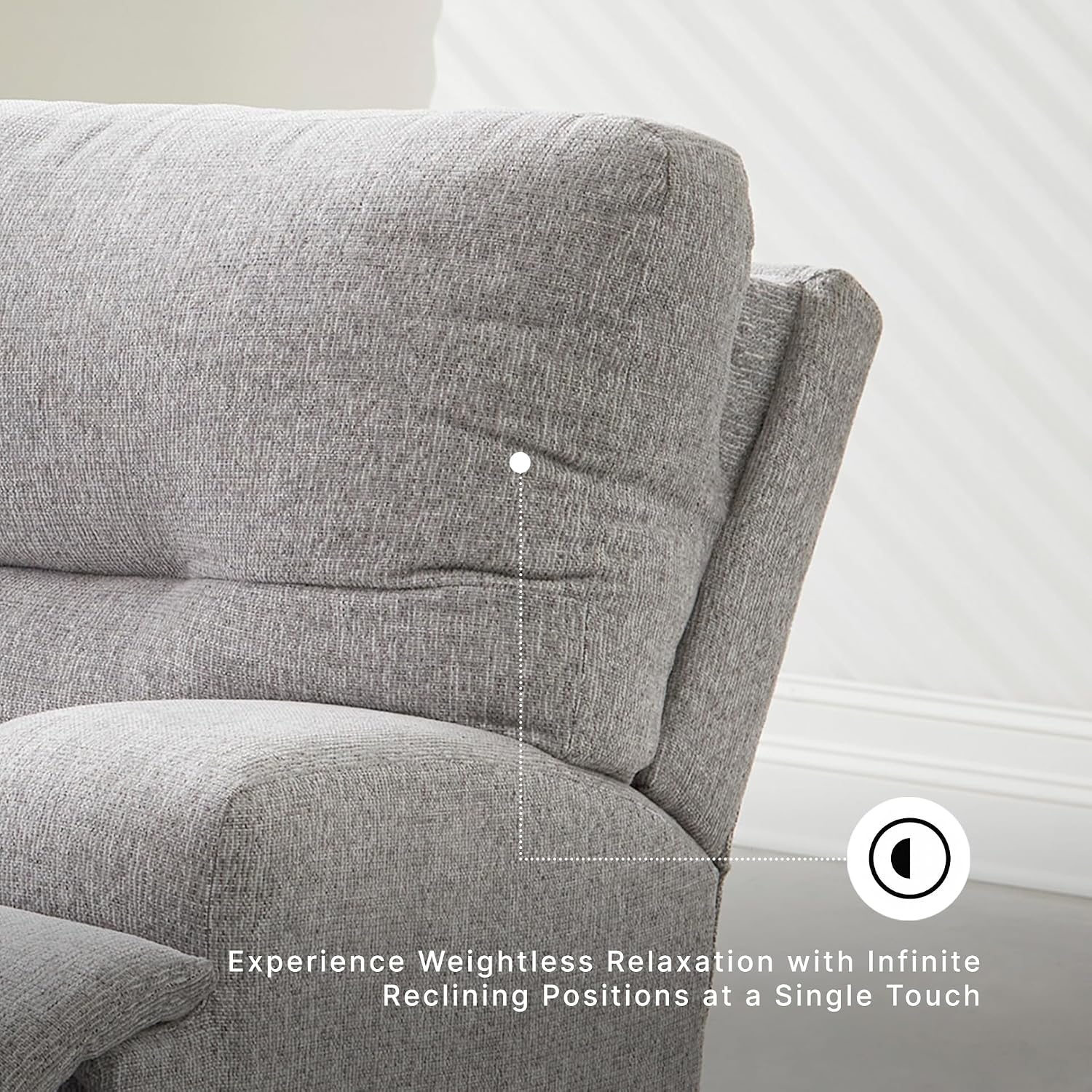 image:imageSignature Design by Ashley Acklen Place Stain Resistant Contemporary LeftArm Facing 3Piece Power Reclining Sectional Sofa with Chaise Adjustable Headrest USB PortsConsole and Cup Holders BluePewter