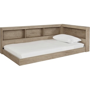 Signature Design by Ashley Twin Bookcase Storage Bed with Shelves(Natural)
